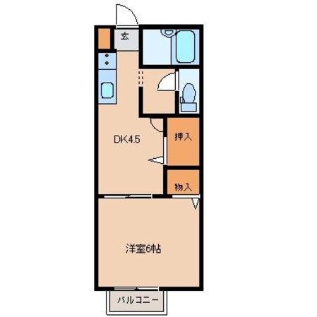 コンフォートハイツの物件間取画像